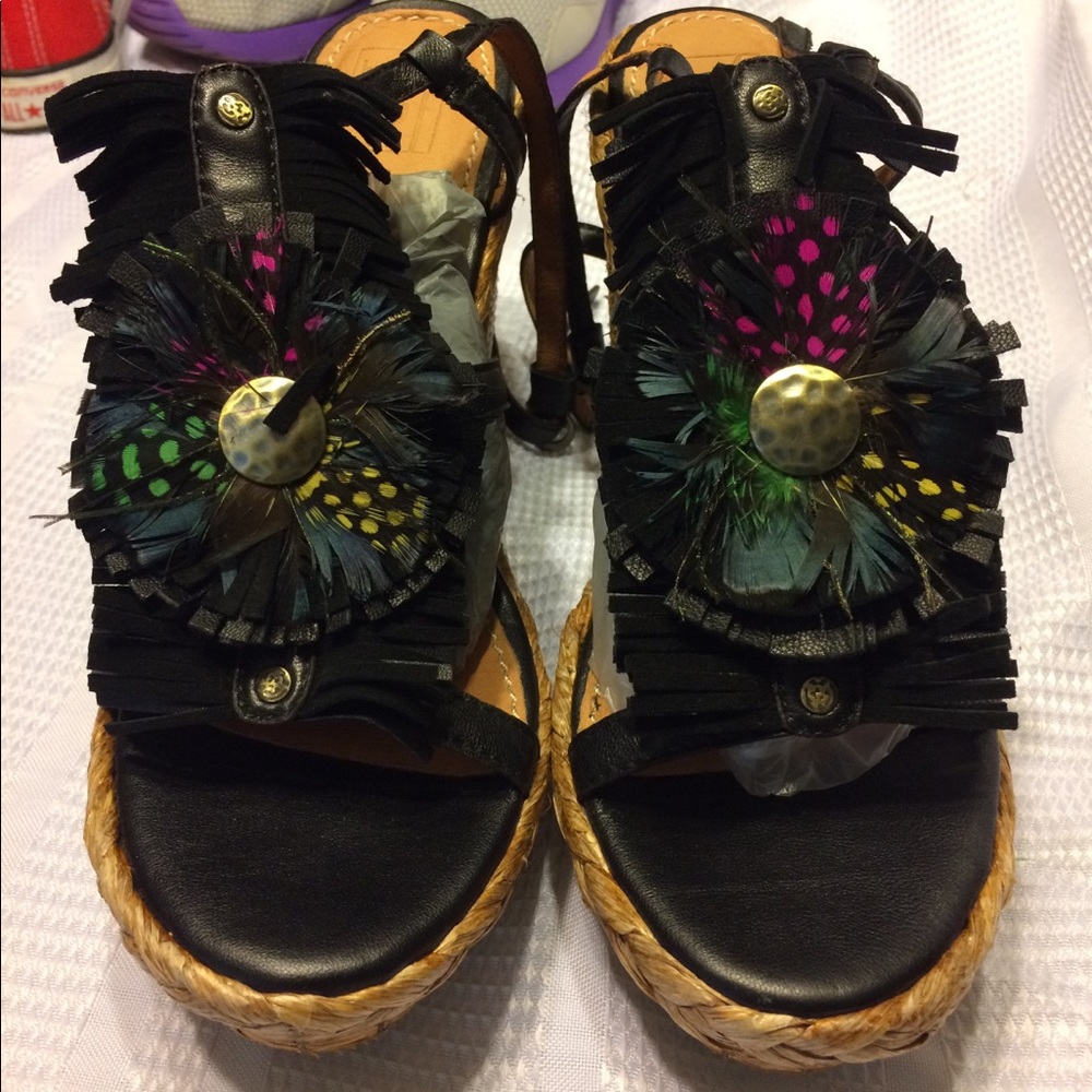 Bacio 61 beautiful wedge shoes size - 9.